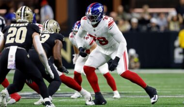 Giants’ Andrew Thomas embracing challenge of NFL sack leader Nik Bonitto – Trentonian