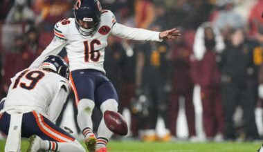 Ex-49ers kicker Jake Moody's last-second field goal lifts Bears over Commanders 25-24