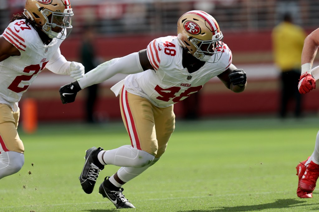 49ers' Tatum Bethune steps into Fred Warner's role against Atlanta