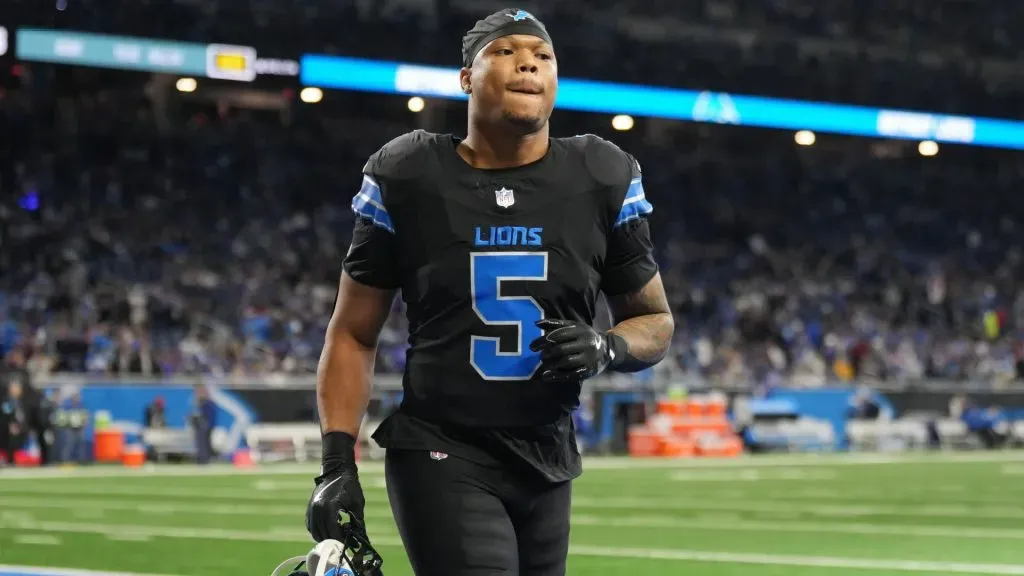 David Montgomery #5 of the Detroit Lions.