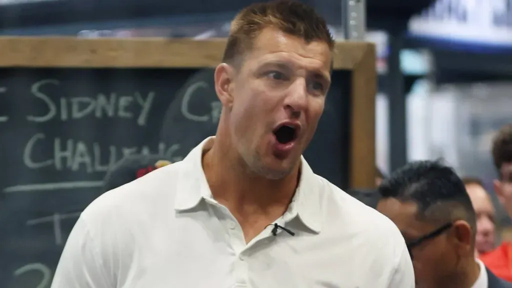 Rob Gronkowski shouting