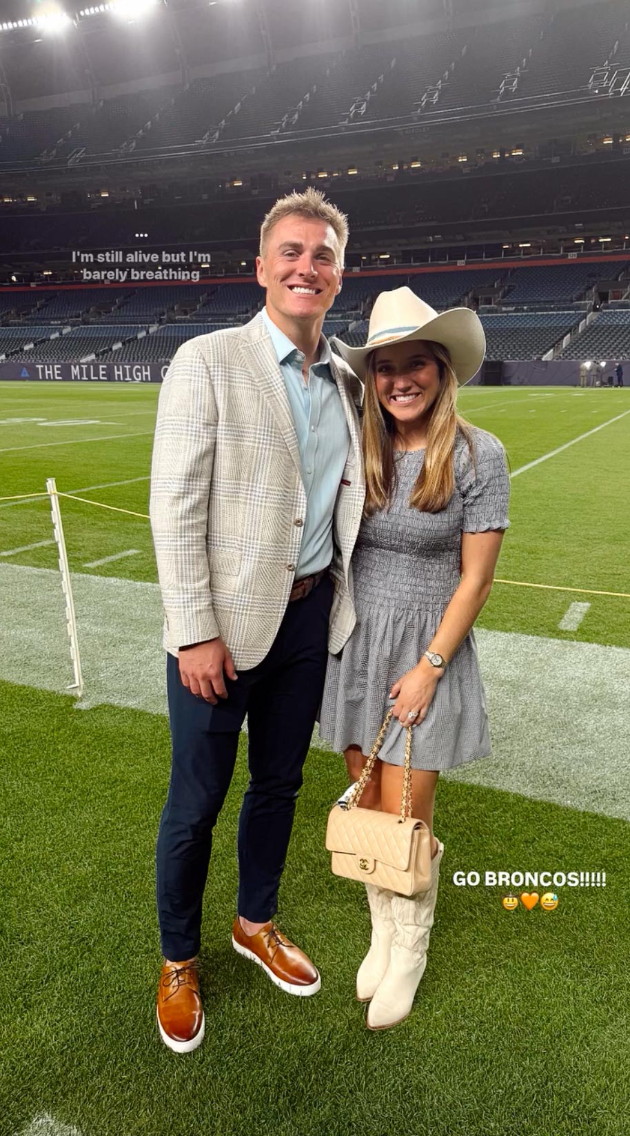 Broncos QB Bo Nix s Wife Shares Heartstopping Reaction to Insane Comeback Win Over Giants Screenshot 2025 10 20 at 09 33 01