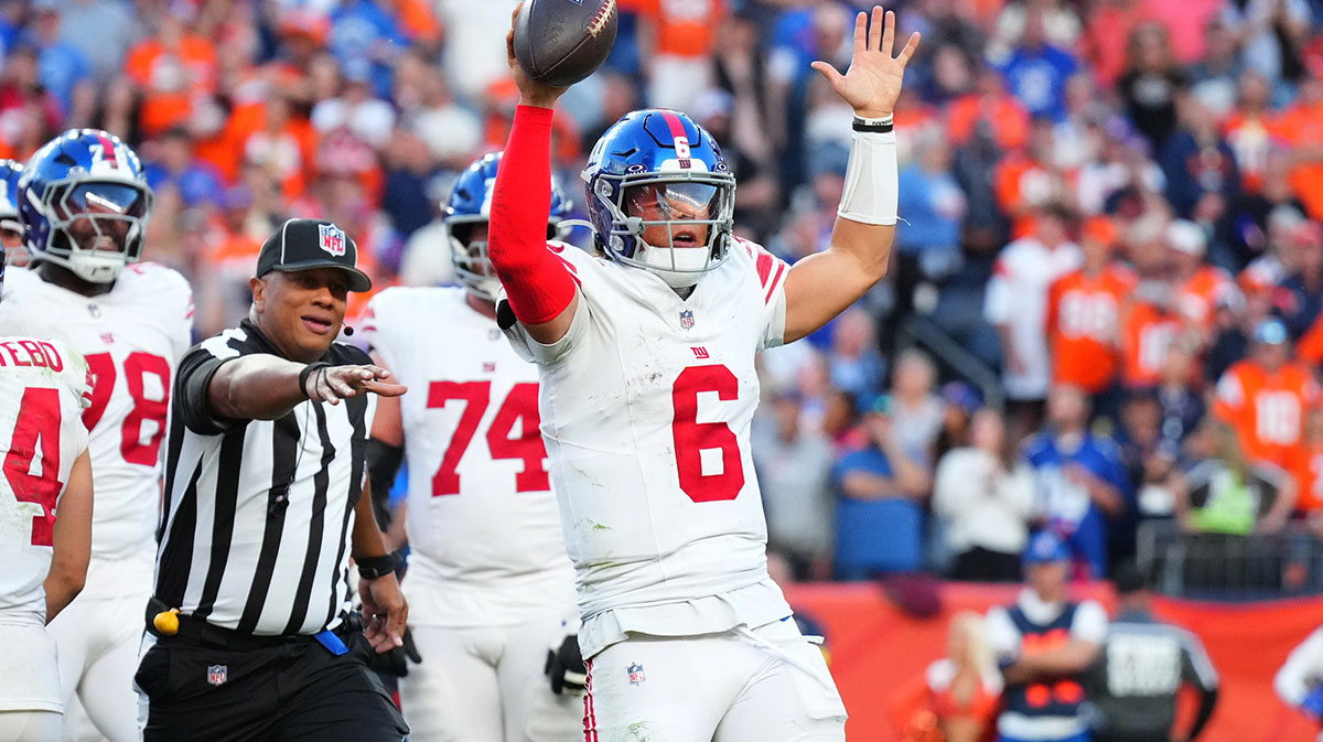 Broncos give Jaxson Dart his flowers after Week 7 win over Giants