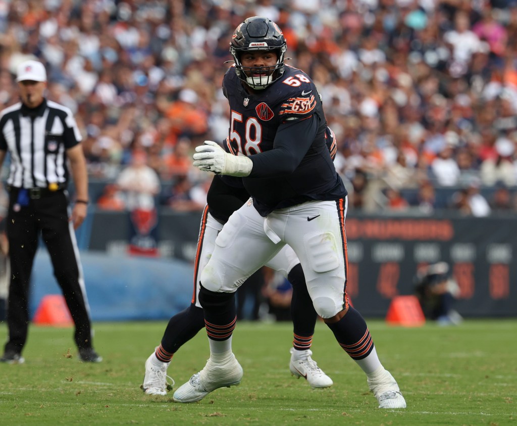 Chicago Bears right tackle Darnell Wright returns to practice - Chicago Tribune