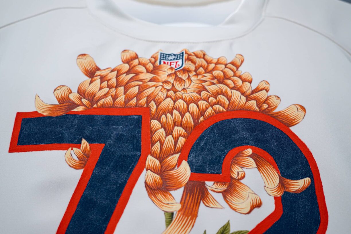 Chicago Bears and Christian Jeffery Unveil ‘Flowers On The Fridge’ NFL Jersey Artwork