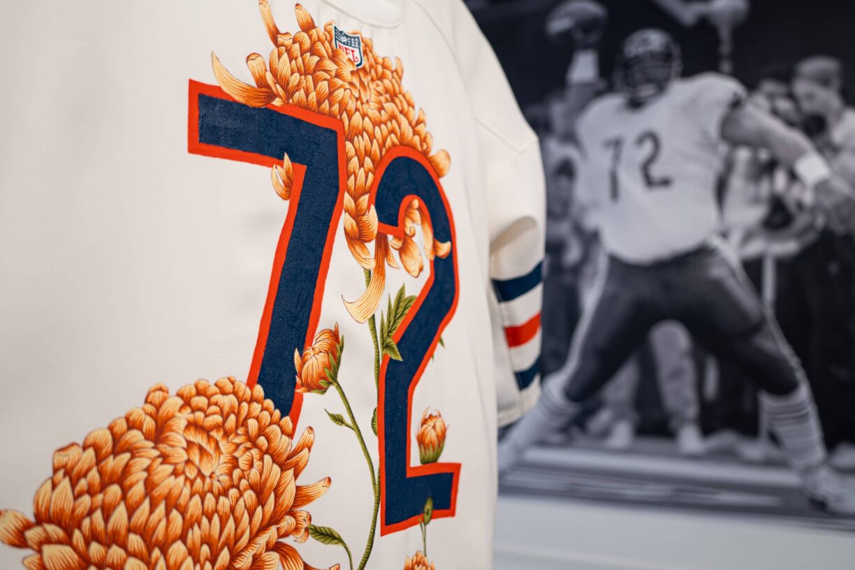 Chicago Bears and Christian Jeffery Unveil ‘Flowers On The Fridge’ NFL Jersey Artwork