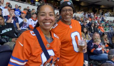 Mother of Broncos' Jonathon Cooper cheers herself hoarse during son's big game in London