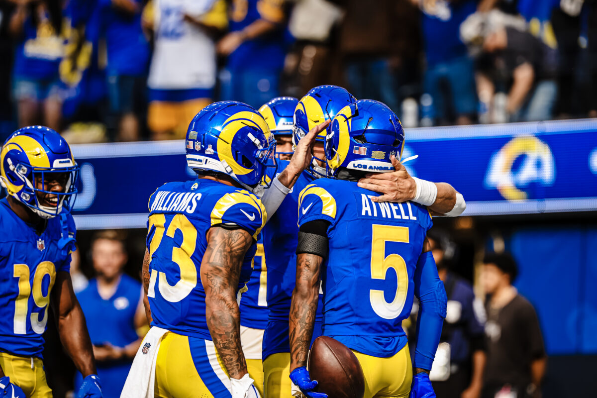 Stafford celebrating with TuTu