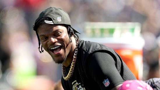 Lamar Jackson’s injury update: Can the Ravens QB recover in time for the week 6 matchup against the Rams?(Getty Images via AFP)