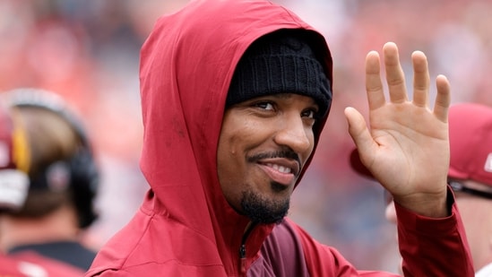 Washington Commanders quarterback Jayden Daniels to play against the Los Angeles Chargers.(IMAGN IMAGES via Reuters Connect)