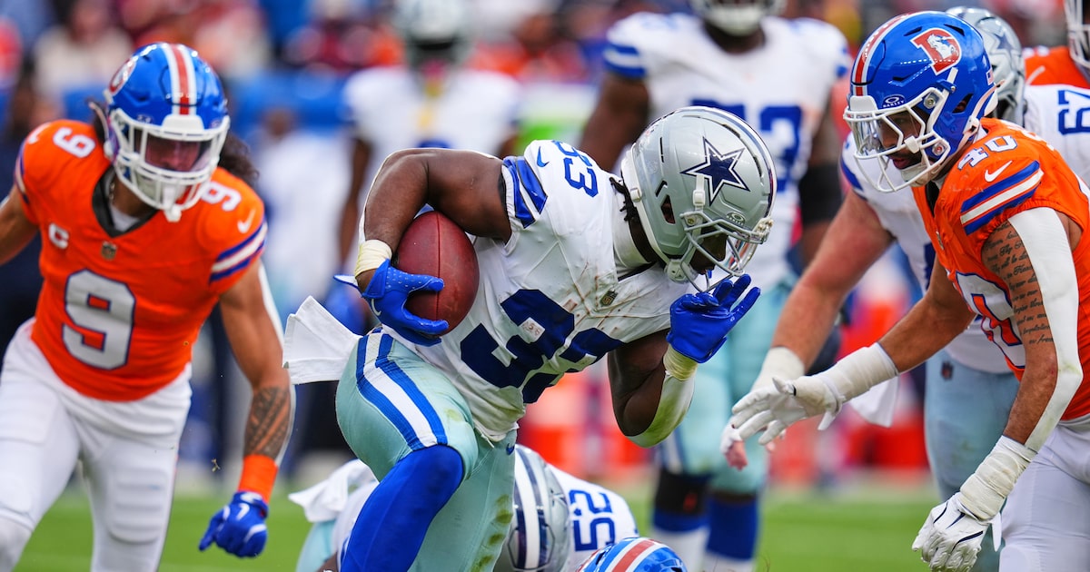 Cowboys’ blowout loss spoils Javonte Williams’ return to Denver despite two touchdowns