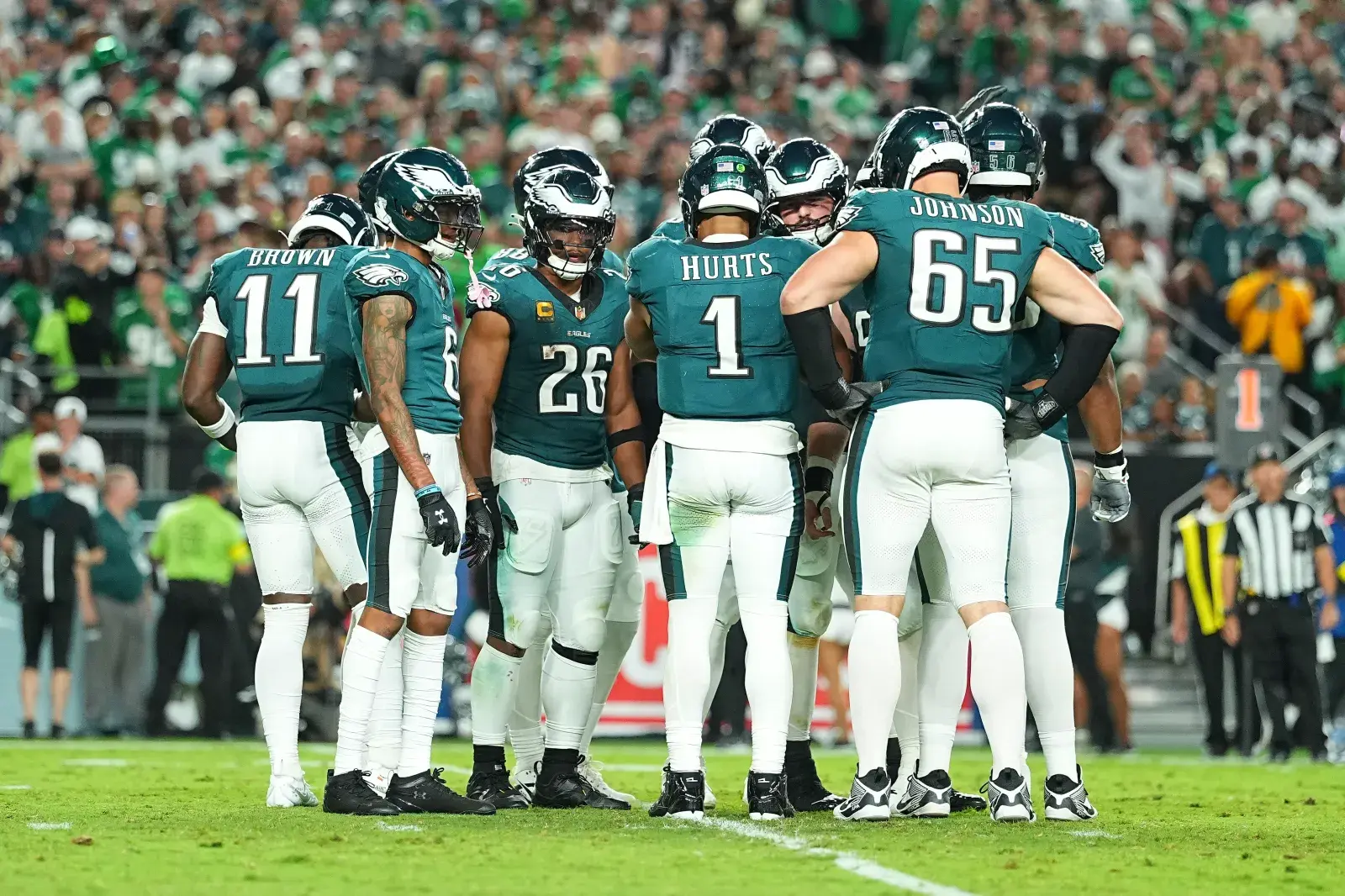 Philadelphia Eagles, A.J. Brown, Jalen Hurts, Saquon Barkley