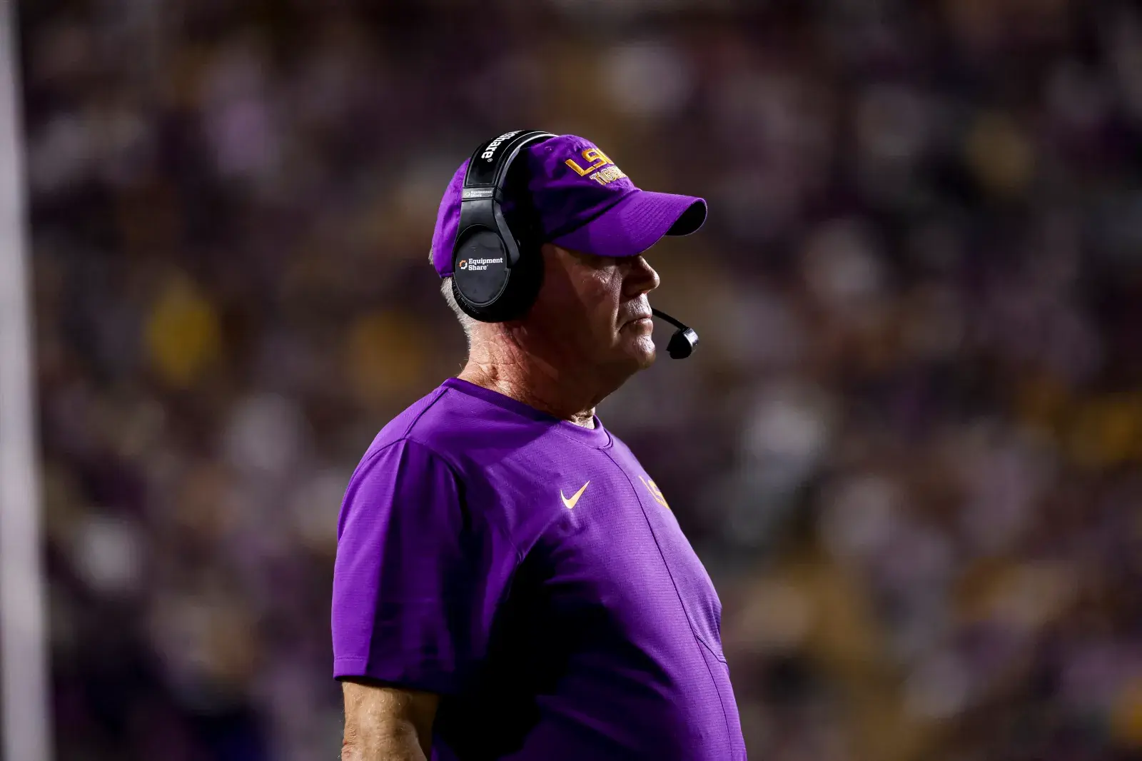 Head coach Brian Kelly of the LSU Tigers