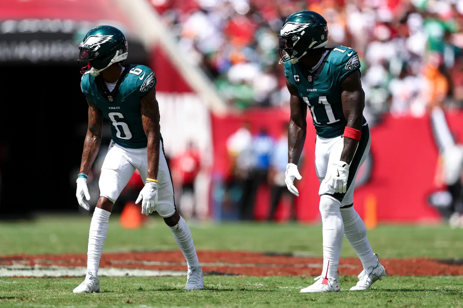 Philadelphia Eagles WR duo AJ Brown and Devonta Smith