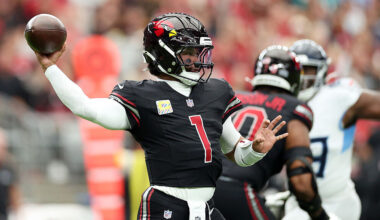 Kyler Murray #1 of the Arizona Cardinals...