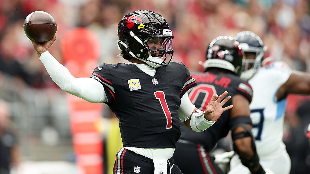 Kyler Murray #1 of the Arizona Cardinals...