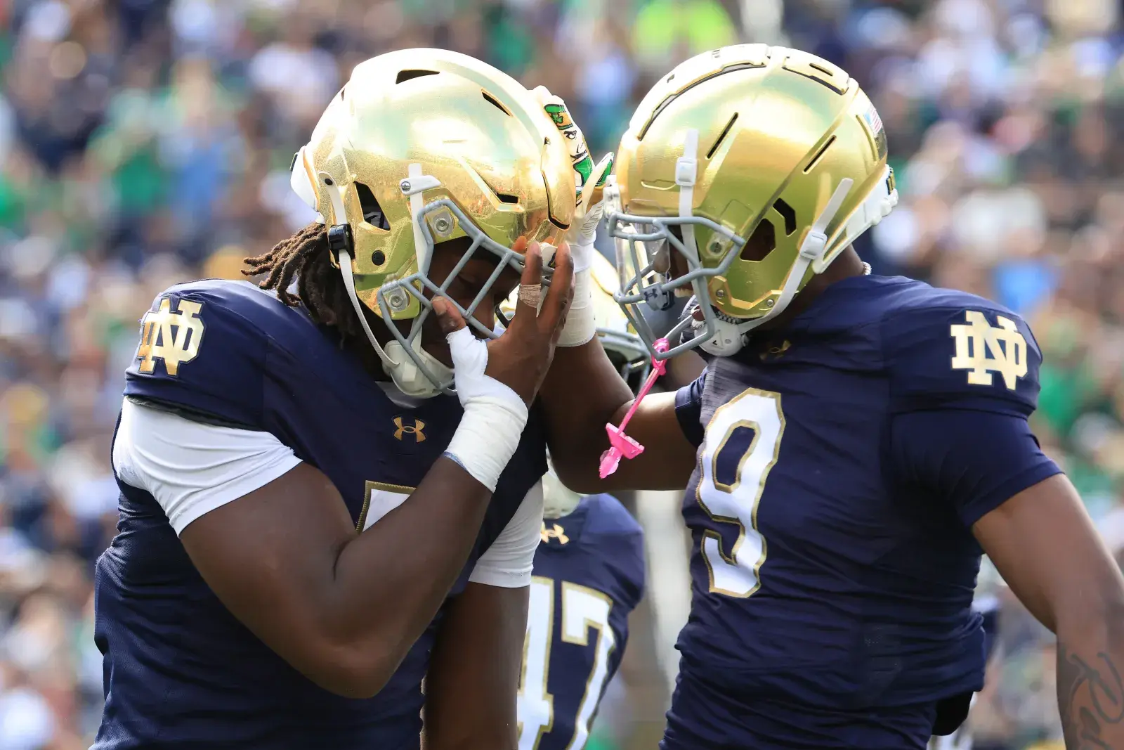 Boubacar Traore #5 of the Notre Dame Fighting Irish