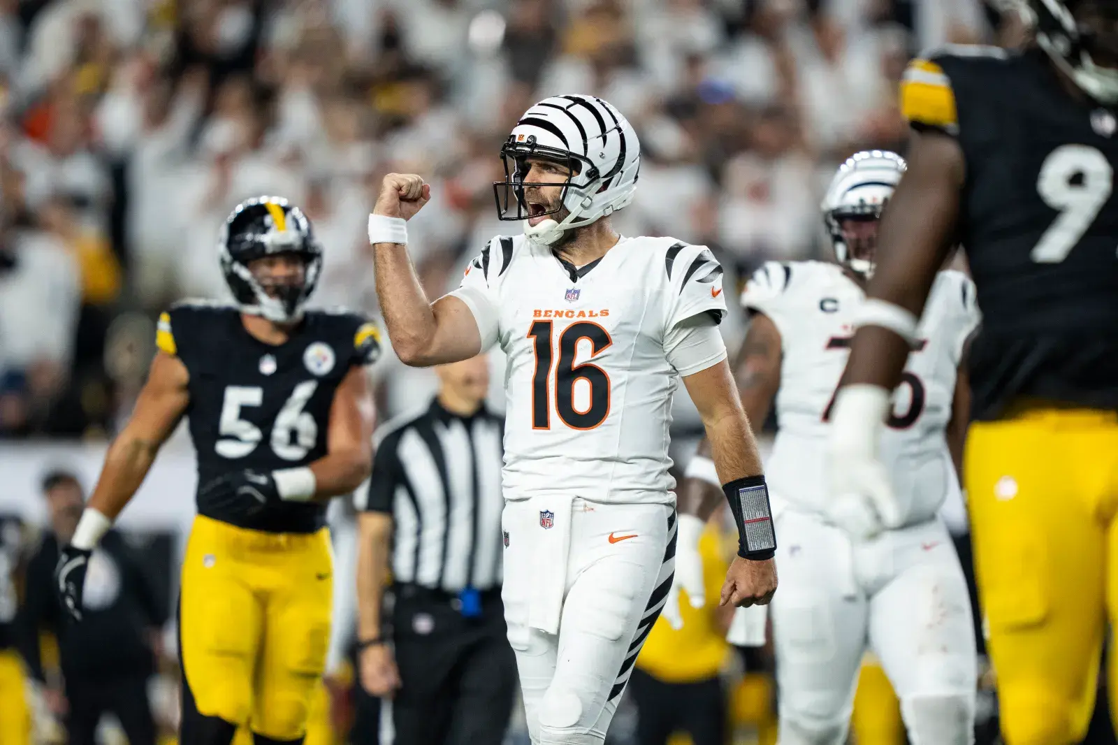 Cincinnati Bengals quarterback Joe Flacco.