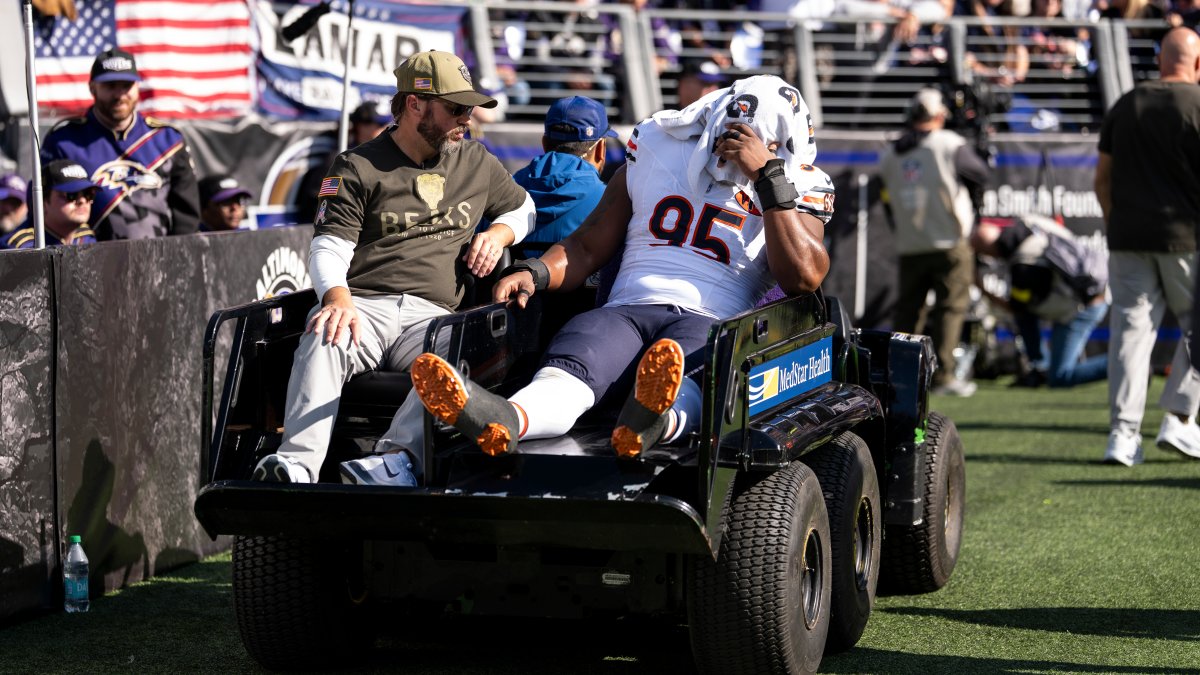 Bears rookie Shemar Turner done for season with knee injury – NBC Chicago