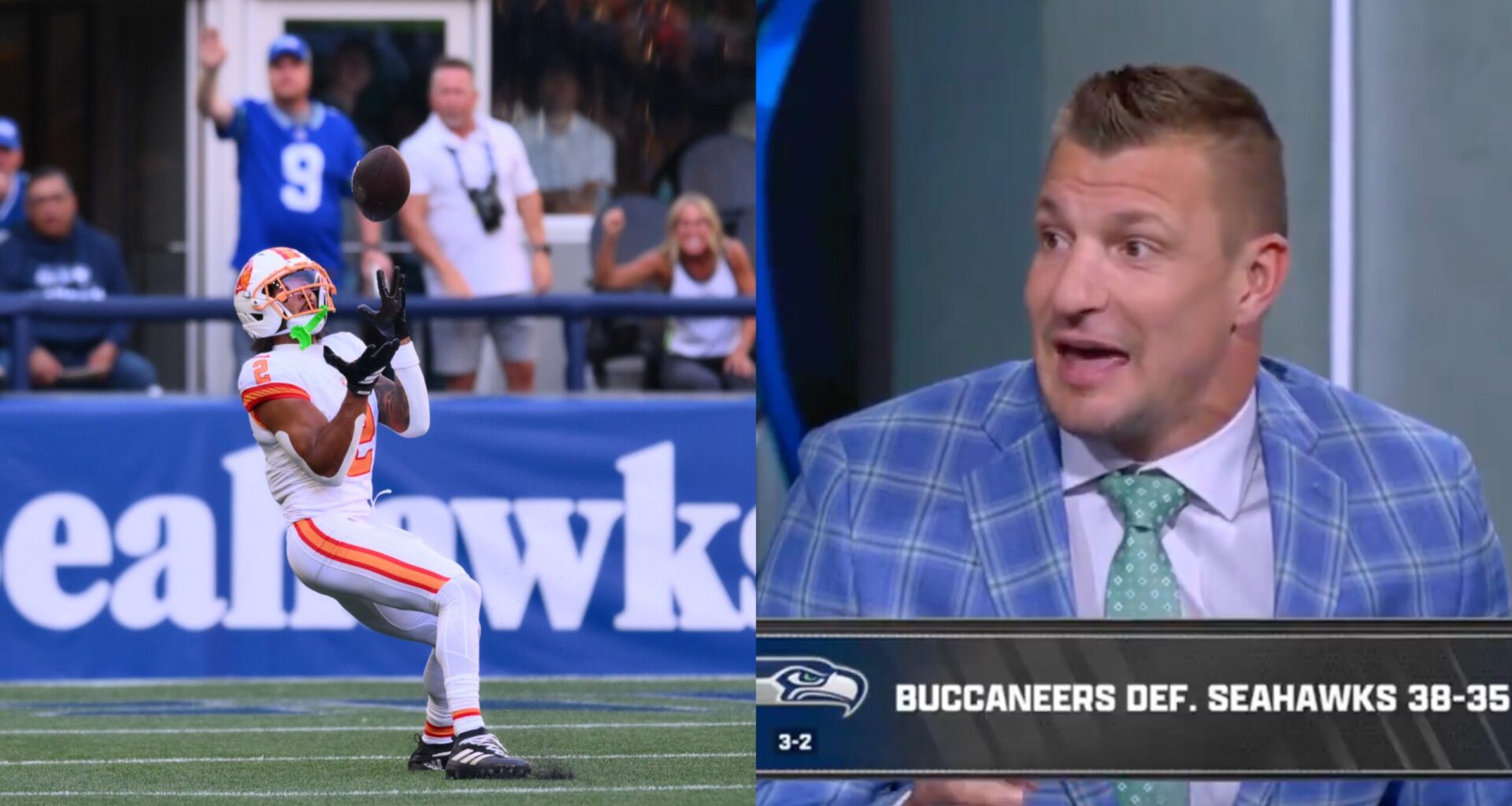 Rob Gronkowski Struggled Mightily Trying TO Pronounce Emeka Egbuka's Name On Live TV