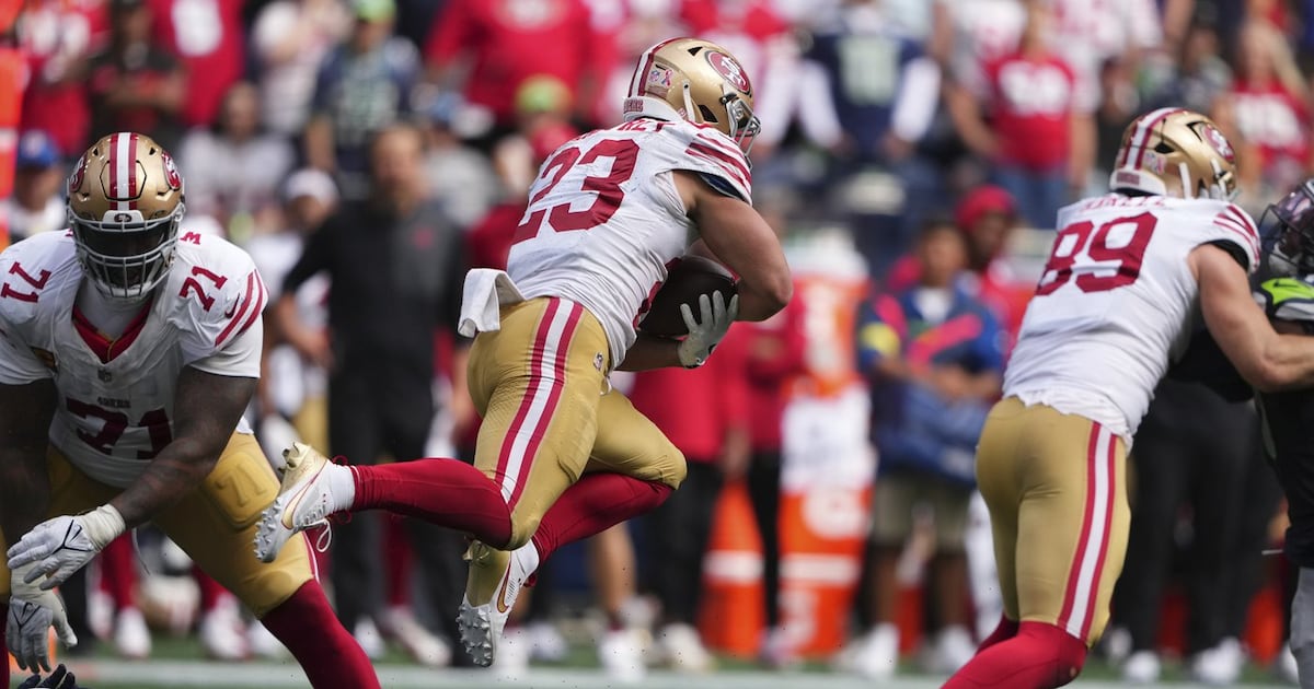 The 49ers' run game is dormant, but Christian McCaffrey is not