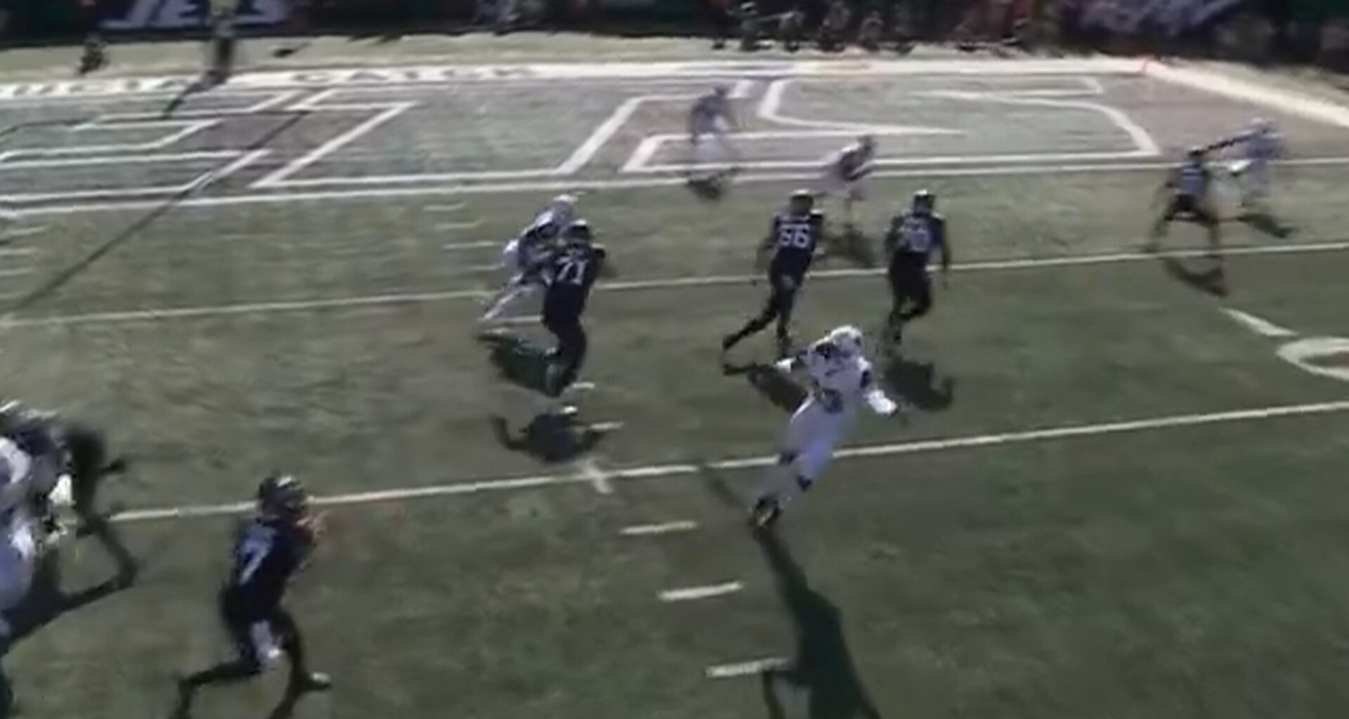 New York Jets denied chance of scoring touchdown by little-known rule after loose ball 'almost broke Fox NFL camera'