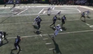 New York Jets denied chance of scoring touchdown by little-known rule after loose ball 'almost broke Fox NFL camera'