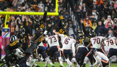 No Hail Mary magic this time and Moody's last-play kick lifts the Bears past the Commanders 25-24