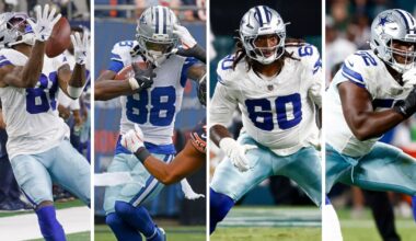 Cowboys get mixed bag of injury updates on two WRs, two OL ahead of matchup vs. Panthers