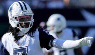 Dallas Cowboys cornerback Trevon Diggs sidelined by home injury