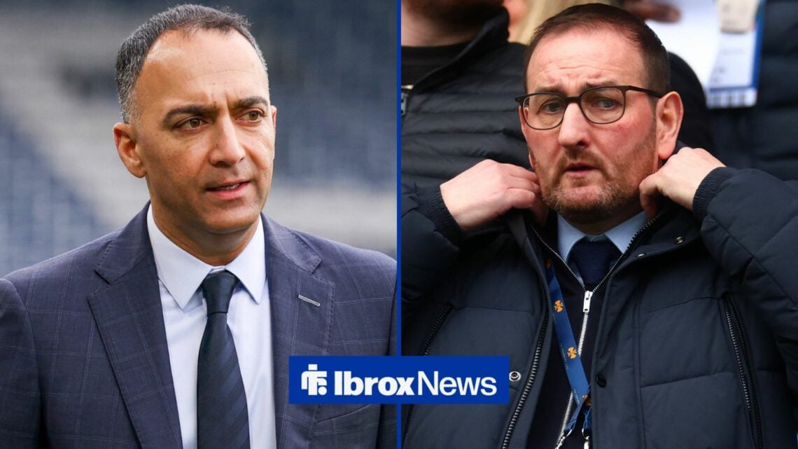 Rangers chief Paraag Marathe and Kevin Thelwell.