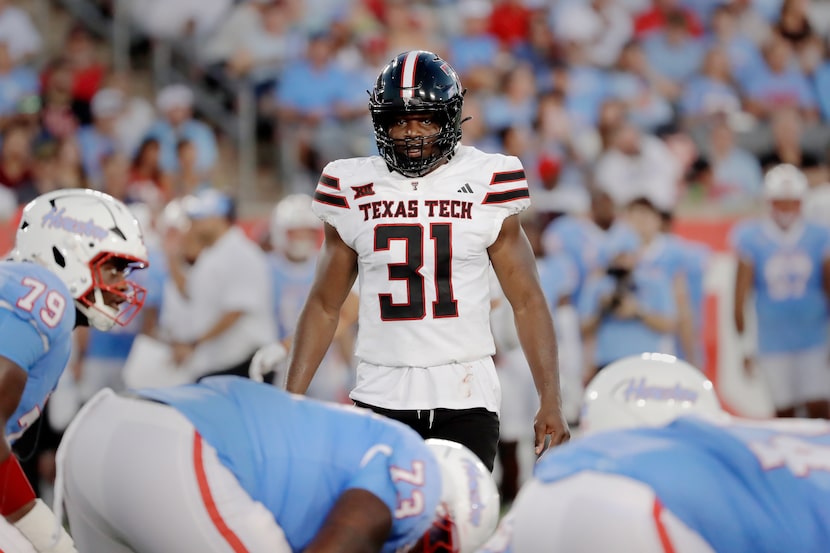 Texas Tech linebacker David Bailey (31) during an NCAA football game against Houston on...
