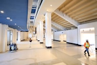 The newly renovated main concourse on the west side of the Cotton Bowl stadium has doubled...