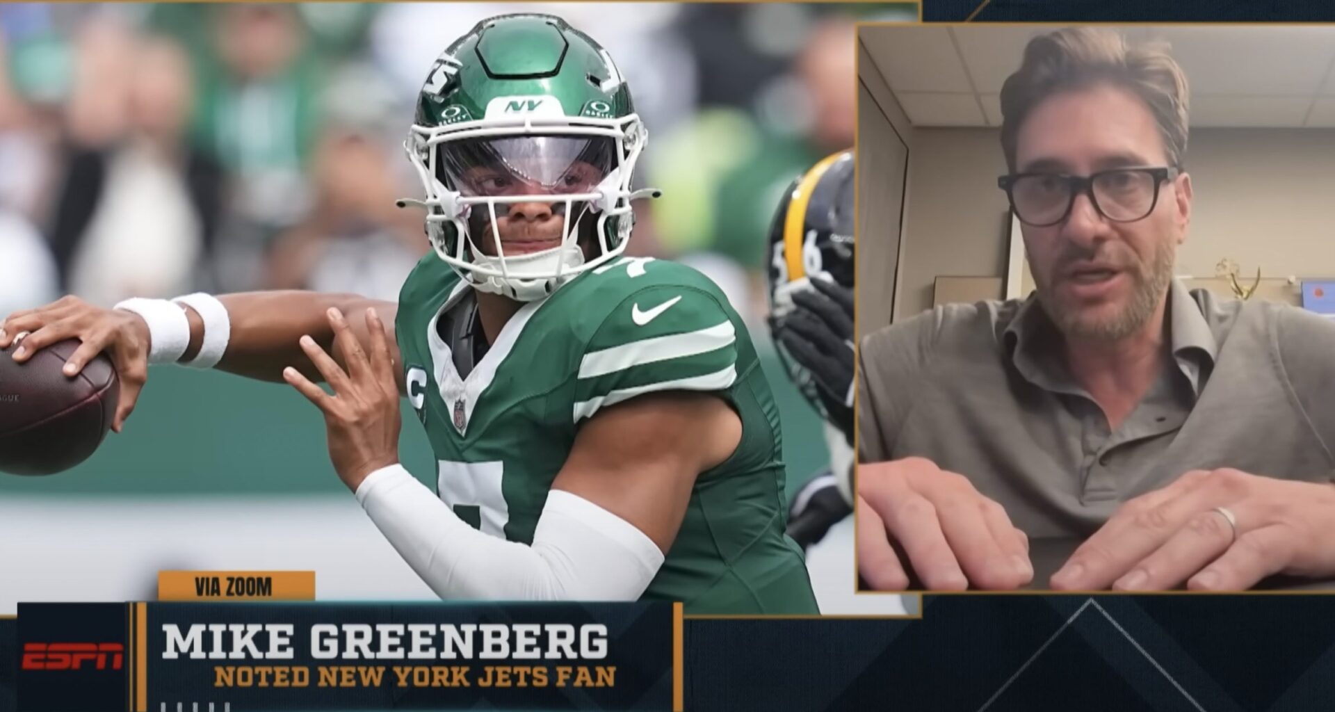 Mike Greenberg on embracing Jets fandom on ESPN