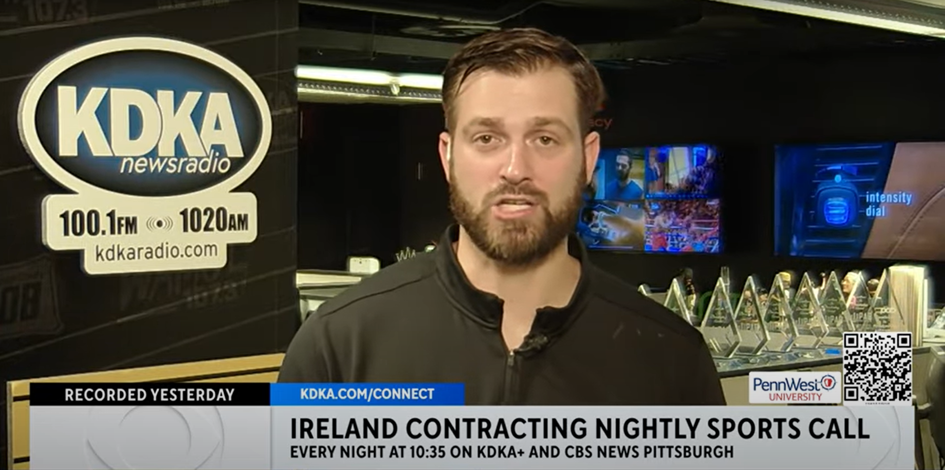 Pittsburgh host Andrew Fillipponi has to get nipples pierced after Steelers loss