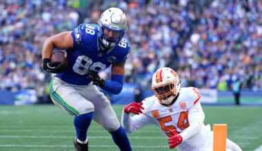 Seattle Seahawks AJ Barner Tampa Bay Buccaneers Week 5 2025...