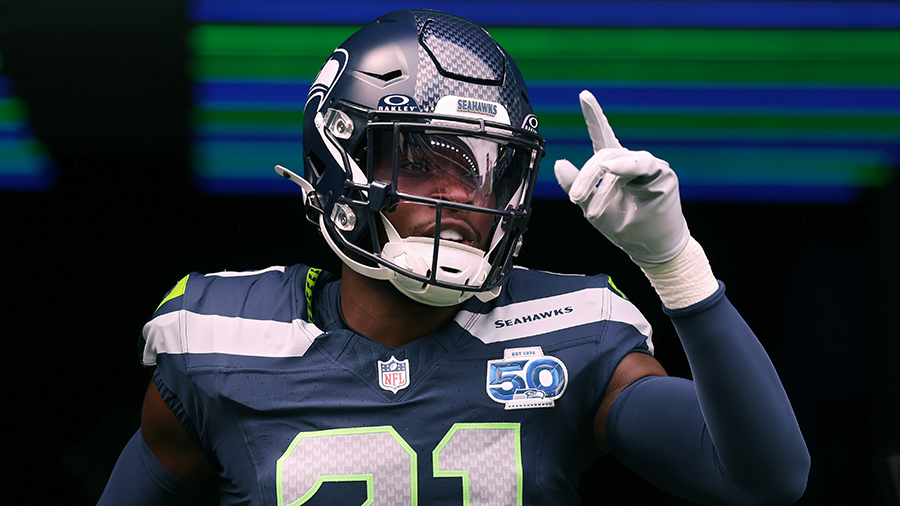 Seattle Seahawks Devon Witherspoon Week 1 San Francisco 49ers 2025...