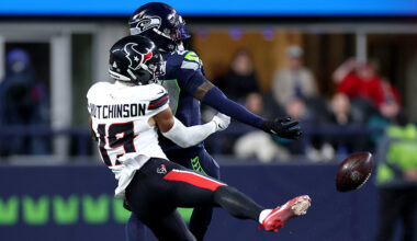 Seattle Seahawks Riq Woolen coverage Houston Texans 2025...