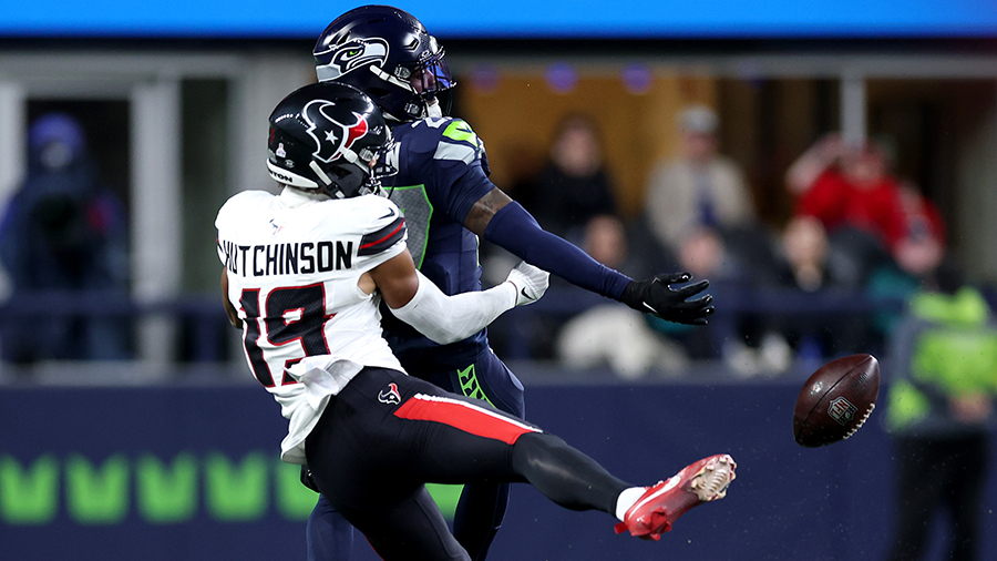 Seattle Seahawks Riq Woolen coverage Houston Texans 2025...