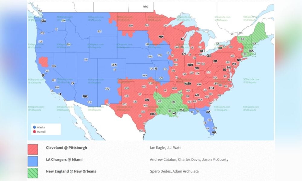 Steelers-Browns Week 6 Broadcast Available To Half The Country