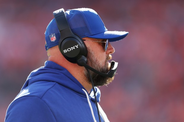 Head coach Brian Daboll of the New York Giants looks...