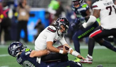‘We let the defense down, we was complacent’ Texans offense stagnant in loss to Seahawks, team sticking with Nick Caley