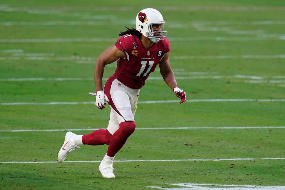 Arizona Cardinals wide receiver Larry Fitzgerald (11) against the Philadelphia Eagles during...