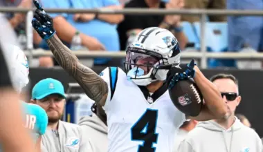 Panthers predicted to trade for 29-catch receiver to pair with Tetairoa McMillan image