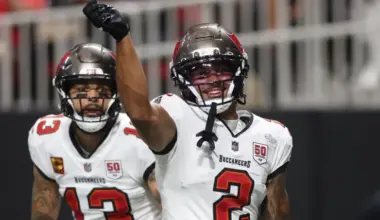 Buccaneers’ Mike Evans, Emeka Egbuka injury fantasy news creates waiver wire, start-sit advice with MNF playing status in question image