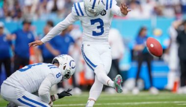 Colts K Spencer Shrader Out For Season
