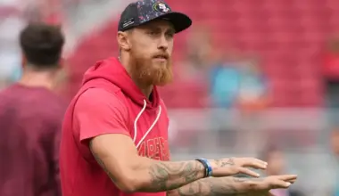 How long is George Kittle out? Latest injury update on San Francisco 49ers tight end image