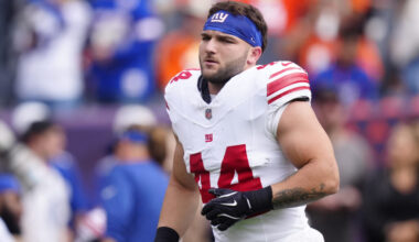 Giants RB Cam Skattebo Hospitalized With Ankle Injury