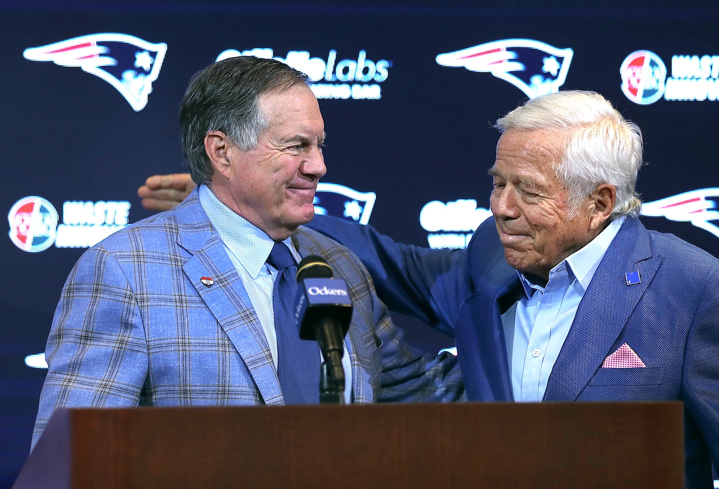 After 24 years together with the Patriots, Bill Belichick (left) and Robert Kraft could go into the Hall of Fame at the same time.