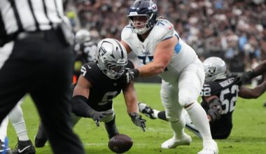 West Rusk’s Tyree Wilson recovers fumble in Las Vegas’ win